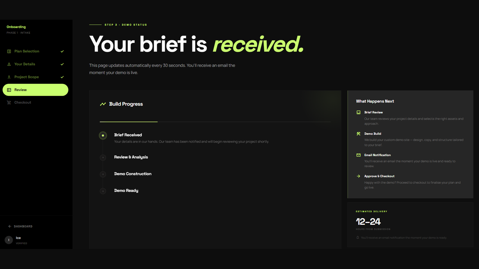 Demo website for a financial services practice — built from your brief